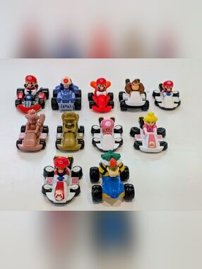 Nintendo Mario Kart Toy Vehicle Lot - 11 Pieces incl. Rare Gold Edition